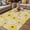 Beige, variant on Farmhouse Daisy Outdoor Rug for Patio/Deck/Porch, Non-Slip Large Area Rug 4 x 6 Ft, Spring Watercolor Yellow White Floral Indoor Outdoor Rugs Washable Area Rugs, Reversible Camping Rug Carpet Runner