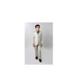 thumbnail image 1 of 2 Button Front Closure Interior Pick Stitching Boys Suits  Light Beige - 3, 1 of 1