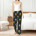thumbnail image 5 of PISONIC Sunflowers and Dark Printed Women's Pajama Pants, Comfy Pajama Bottoms With Pockets&Drawstring, 5 of 7