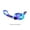 Blue, variant on 4ft USB Rechargeable LED Light Up Dog Leash, Glow in The Dark Illuminated Nylon Lead for Nighttime Dog Walking Safety with Adjustable Brightness for Small Medium Large Dogs, Blue