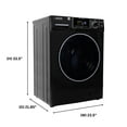 thumbnail image 5 of Equator 1.6 cu.ft./15 lbs Black 110V Front load Washer 15 programs + Pet Cycle, 5 of 12