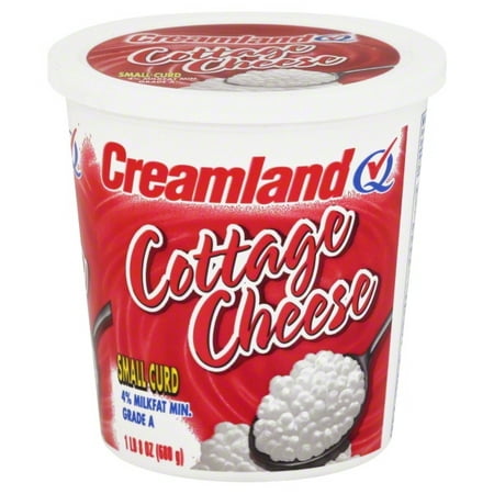 Creamland Grade A 4 Milk Fat Small Curd Cottage Cheese 24 Oz