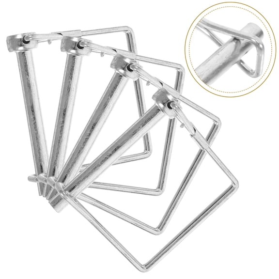LEORX Trailer Hitch Parts Safety Coupler Pins Carbon Steel 4Pcs