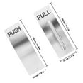 thumbnail image 2 of BESTYASH 1Set Stainless Steel Door Plates for Internal Doors Push Pull Handle for Home and Commercial Use, 2 of 8