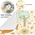 thumbnail image 2 of FREEAMG Autumn Trees Animals Absorbent Dish Drying Mat Microfiber Kitchen Countertop Table Protector Multi-Purpose Counter Rack Sink Drainer Pad 18” x 16”, 2 of 6