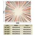 thumbnail image 3 of DouZhe Ultra-Soft Micro Fleece Lightweight Flannel Bed Blanket, Comic Sun Rays Colorful Print Cozy Warm Throw Blankets, 50"x40", 3 of 7