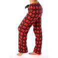 thumbnail image 2 of Just Love Women's Plush Pajama Shorts 4621-10494-1X (Red - Argyle, Small), 2 of 3