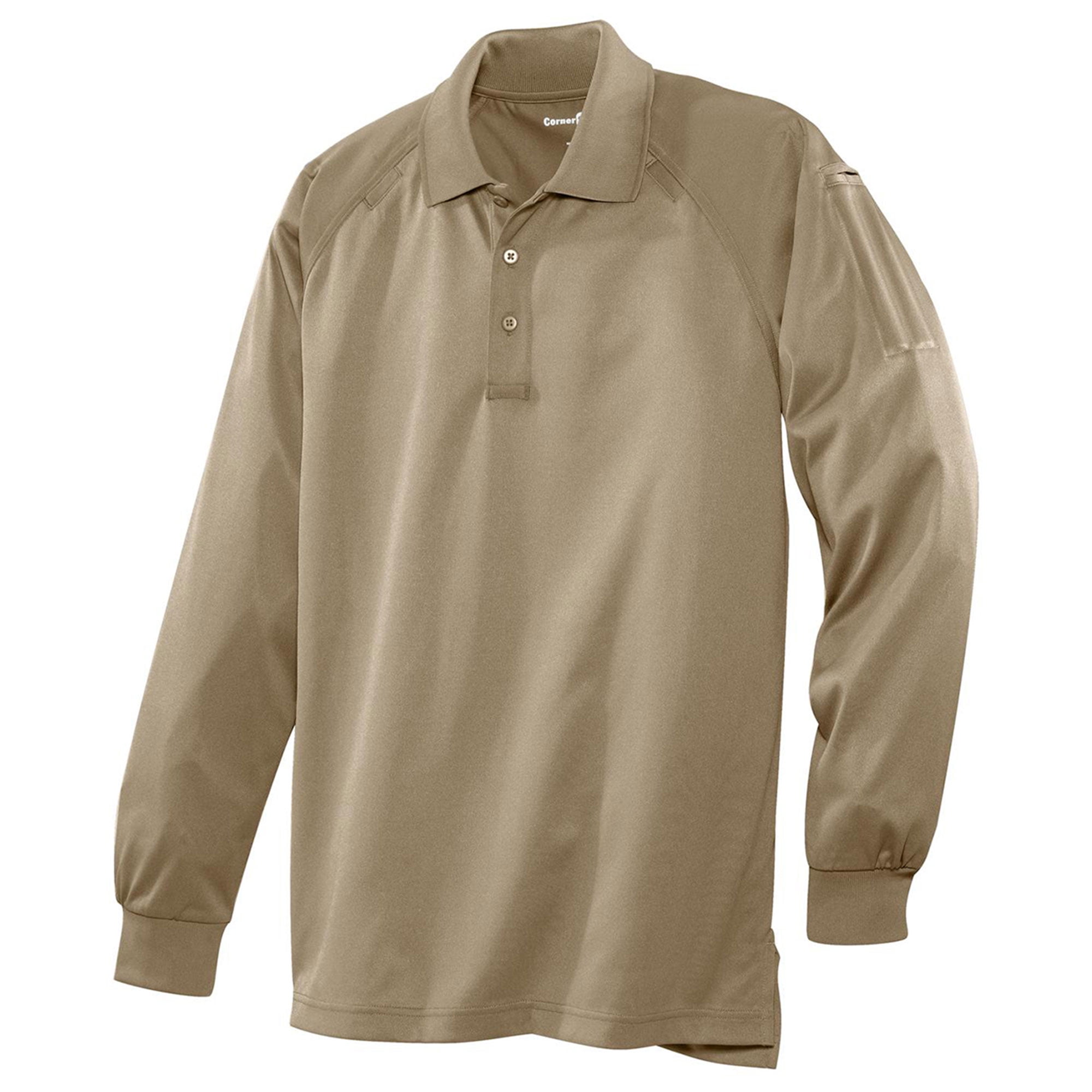 Cornerstone - Cornerstone Men's Snag-Proof Long Sleeve Tactical Polo Shirt - Walmart.com 