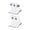White, White with Stripes, variant on Mens Ankle Socks Pack, 10-Pack, Max Cushion Moisture-Wicking Sock
