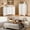 5-Piece-Queen-Beige-2, variant on Asofer Bedroom Furniture Sets, Include Queen Size Bed Frame, 5-Drawer Dresser & 6-Drawer Dresser and 2 Nightstands, Black