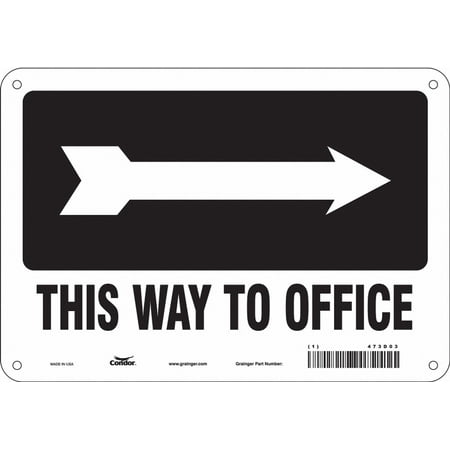 

Condor Safety Sign 7 in x 10 in Polyethylene 473D03 473D03 ZO-G5512241