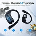 thumbnail image 4 of Wireless Earbuds, Bluetooth Version Earhook Headphones, Low-Latency Audio Positioning, Smart Noise Cancellation, IPX5 Waterproof, Black, 4 of 8