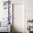 thumbnail image 4 of 37.8 x 78.9 Inch Purple Rose Large Street Lamp Wall Sticker,Streetlight Floral Art Wall Decal Removable Vinyl Peel and Stick for Living Room Bedroom Nursery Door Sofa TV Background Decoratio, 4 of 8
