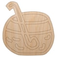 thumbnail image 1 of Punch Bowl Doodle Wood Shape Unfinished Piece Cutout Craft DIY Projects - 4.70 Inch Size - 1/8 Inch Thick, 1 of 7