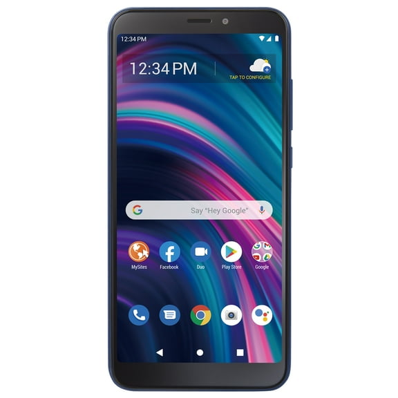 (Open Box) Total Wireless BLU View 3, 32GB, Blue - Prepaid Smartphone