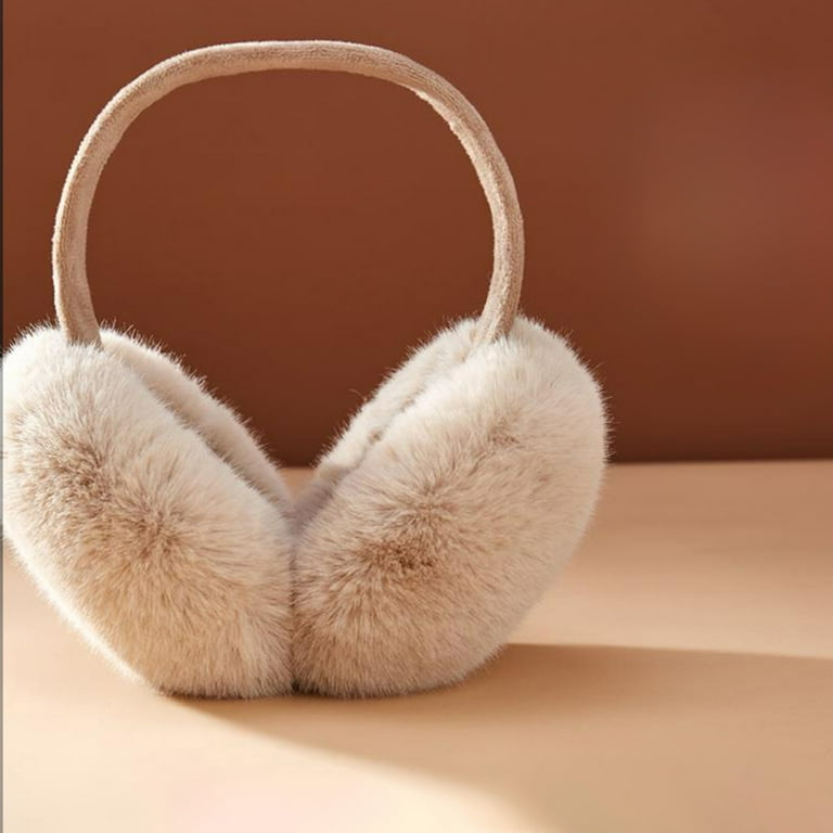 Men Plush Velvet Earmuffs Winter Warm Soft Thick Ear