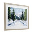 thumbnail image 2 of Stupell Industries Rustic Lodge Snowy Tall Tree Pass Birch Framed Print Under Glass, 23 x 17, by Petals Prints Design, 2 of 8