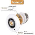 thumbnail image 3 of Shower Door Rollers 27mm Sliding Shower Doors Wheels Replacement For Shower Enclosure Shower Room Showe8pcs Zekai, 3 of 4