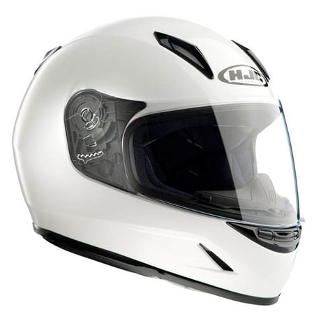 Hjc Youth Motorcycle Helmet - HJC CL-Y Youth Solid Motorcycle Helmet White