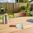 thumbnail image 4 of Raindrops Stainless Steel Hamburger Spatula with Press Type Design for Easy Flipping and Grill Use, 4 of 8