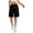 Black, variant on Bermuda Shorts for Women Knee Length Summer Casual Elastic High Waist Wide Straight Leg Loose Fit Cargo Shorts