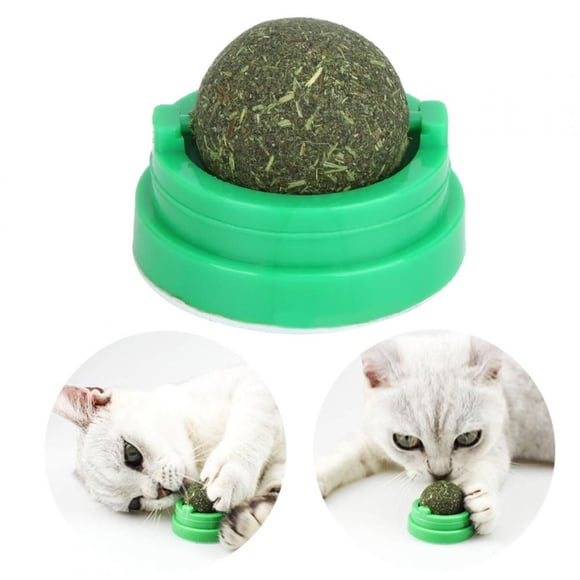 Juguete De Hierba Gatera, Bolas Comestibles De Hierba Gatera Giratoria, Limpieza De Dientes Para Gatos Y Mascotas ANGGREK Otros
