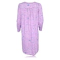 thumbnail image 2 of JEFFRICO Womens Long Sleeve Cotton Blend Nightgowns Pintucked Sleepwear Soft Pajama Dress Nightshirts, 2 of 4