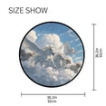 thumbnail image 5 of 36.2 Inch Round Floor Mat Flying Horses and Sheep Carpet Decor Rug for Living Room Bedroom, 5 of 6