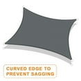 thumbnail image 6 of LOVE STORY Sun Shade Sail Rectangle 95% UV Block Sunshade Awning for Backyard Yard Deck Patio Garden Outdoor Activities and Facility, 10'x20' Dark Grey, 6 of 7