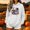 White halloween hooded sweatshirt women a17, variant on thefmos Women's Hooded Halloween Print Pullover Sweatshirt Long Sleeve Solid Color Casual Top Trendy Spooky Season Clothes, Army Green XL