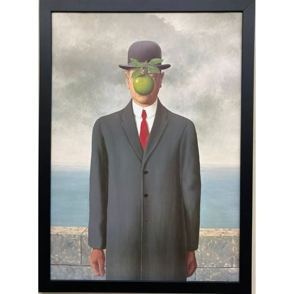 Rene Magritte "The Son of The Man" Custom FRAMED Art Print Generic