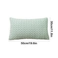 thumbnail image 3 of Djunllk Twisted Texture Pillow Covers Rectangular Solid Color Decorative Textured Pillow Protector for Modern Home Decor Sofa Bedroom Holiday Gift Pillow Cases, 3 of 6