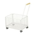 thumbnail image 4 of Tnarru Panier de Rangement Roulant Organisateur de Cabine avec Roues Panier à Fleurs à Roulettes Petit Chariot Utilitaire pour Poupées Jouets Camping Chambre de Bébé 43cmx28cmx28cm, 4 of 8