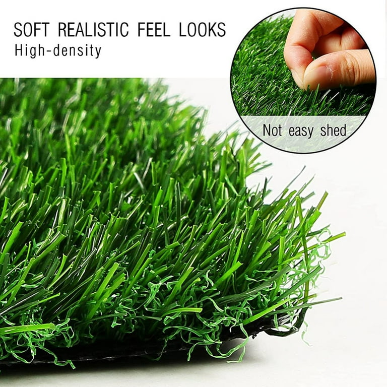 Hooqict Artificial Grass Table Runner 12 x 72 Inch Reusable Fake Grass Table