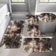 thumbnail image 4 of ¡Ofertas del día! Juego de 5 alfombrillas de baño Topliu de colores variados, suaves, cómodas y con absorción de agua, antideslizantes, gruesas y lavables para baño y ducha., 4 of 8