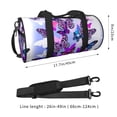 thumbnail image 4 of Easygdp Flying Butterflies Travel Bag, Camping, Weekend, Carry On Overnight Duffel Bag with Shoulder Strap, 4 of 8