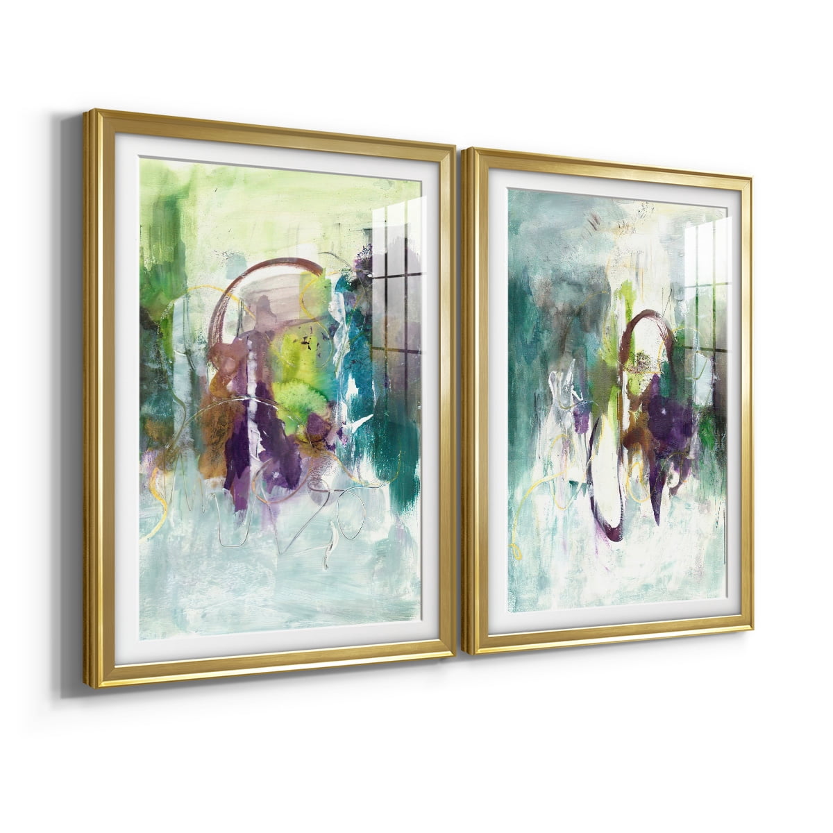 Wexford Home Moving On I Premium Framed Print, 18.5" x 24.5" - Ready to Hang, Gold (Set of 2)