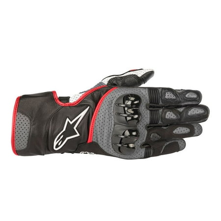 Alpinestars SP-2 v2 Leather Gloves Black/Gray/Red (Zoe Xl2 Best V2)