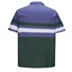 thumbnail image 4 of pstuiky Mangas cortas para hombre, Blusa informal de manga corta con cuello vuelto y botones con costuras a rayas para hombre camisas casuales para hombre xxxl, 4 of 5