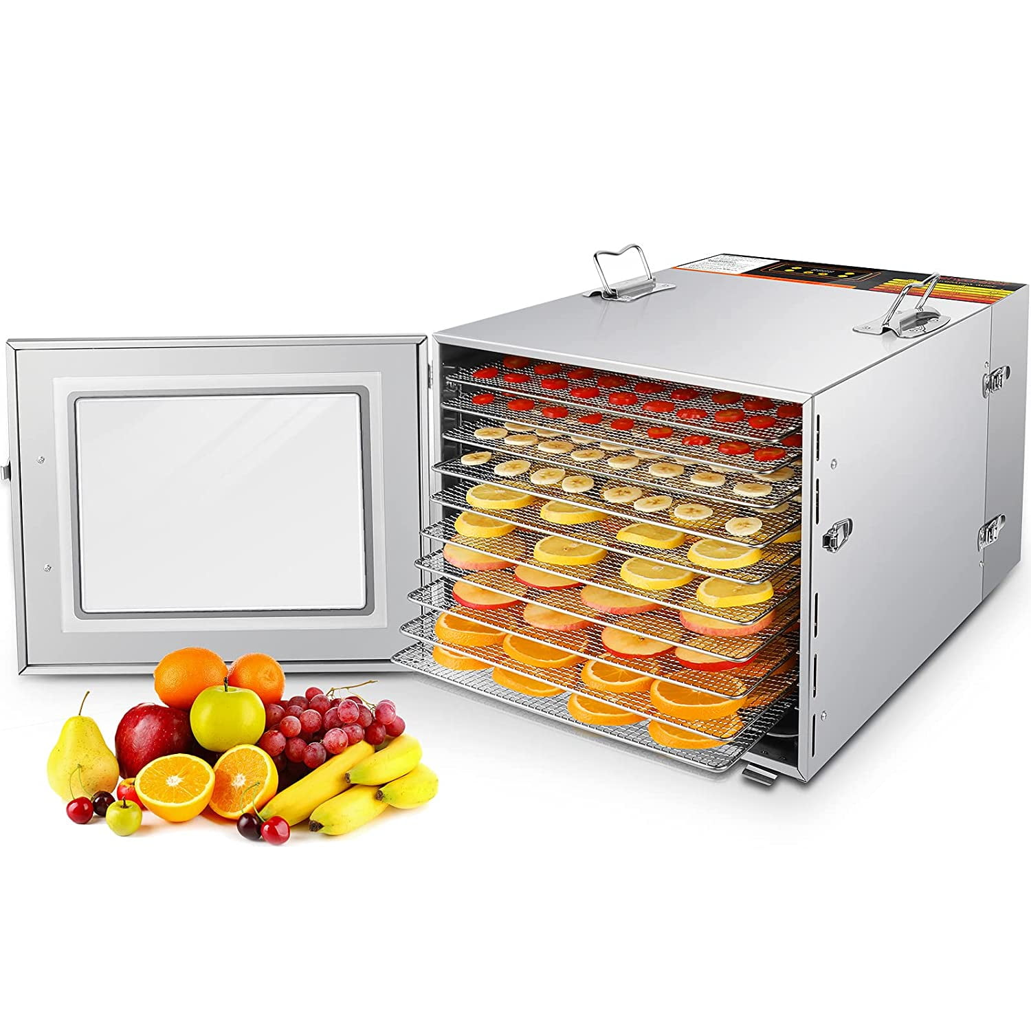10 Tray Stainless Steel Dehydrator Electric Food Dehydrators Machine