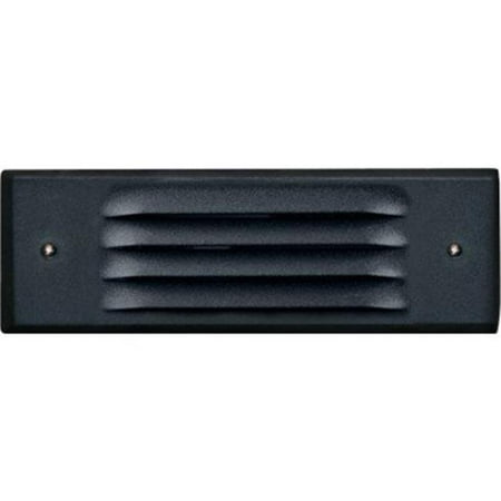 

2 x 21 watt Recessed Louvered Down Brick Step & Wall Fixture Black - 12V