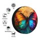 thumbnail image 4 of Fotbe Vibrant Rainbow Butterfly A Funda de Llanta de Repuesto con Estampado, Engrosada, Ajuste Universal para Jeep, Remolque, RV, SUV, Camión-14 inch, 4 of 6
