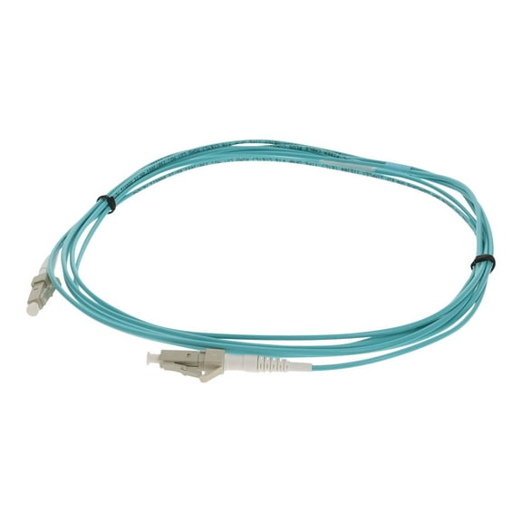 AddOn - Patch cable - LC/PC multi-mode (M) to LC/PC multi-mode (M) - 5 m - fiber optic - simplex - 50 / 125 micron - OM4 - riser - aqua