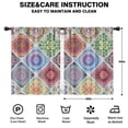 thumbnail image 2 of Blackout Kids Curtains,Multicolor Ethnic Mandala Pattern Childrens Insulated Curtains Set Of 2,Bedroom Essentials,Toddler Room Decor 42x54in(106x137cm), 2 of 5