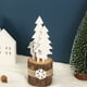 thumbnail image 2 of Centro Comercial Navideño Ventana Mesa Artesanía De Madera Base De Madera Maciza Decoración Navideña Con Copos De Nieve Adornos Navideños De Madera Para El Árbol De Navidad, 2 of 8