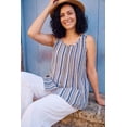 thumbnail image 5 of Woman Within Plus Size Sleeveless Pintuck Gauze Shirt, 5 of 5