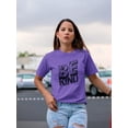 thumbnail image 2 of Be Kind Craquelure Shaped T-Shirt Women -Image by Shutterstock, Female 3X-Large, 2 of 4
