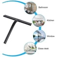 thumbnail image 5 of MesaSe Shower Squeegee Window Glass Wiper Scraper Cleaner Enhanced Handle with Silicone Blade & Holder Hook for Bathroom/Kitchen/Car Glass/Mirror/Door/Tile, 9-Inch (Black), 5 of 10