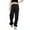 Black, variant on Women's Cargo Pants Baggy Elastic Waist Cargo Joggers Oversized Casual Work Pants Trousers Khaki XL
