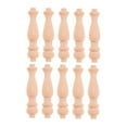 thumbnail image 5 of WORGEOUS  10 Pcs Wood Spindles for Staircase Indoor Unfinished Craft Khaki, 5 of 7